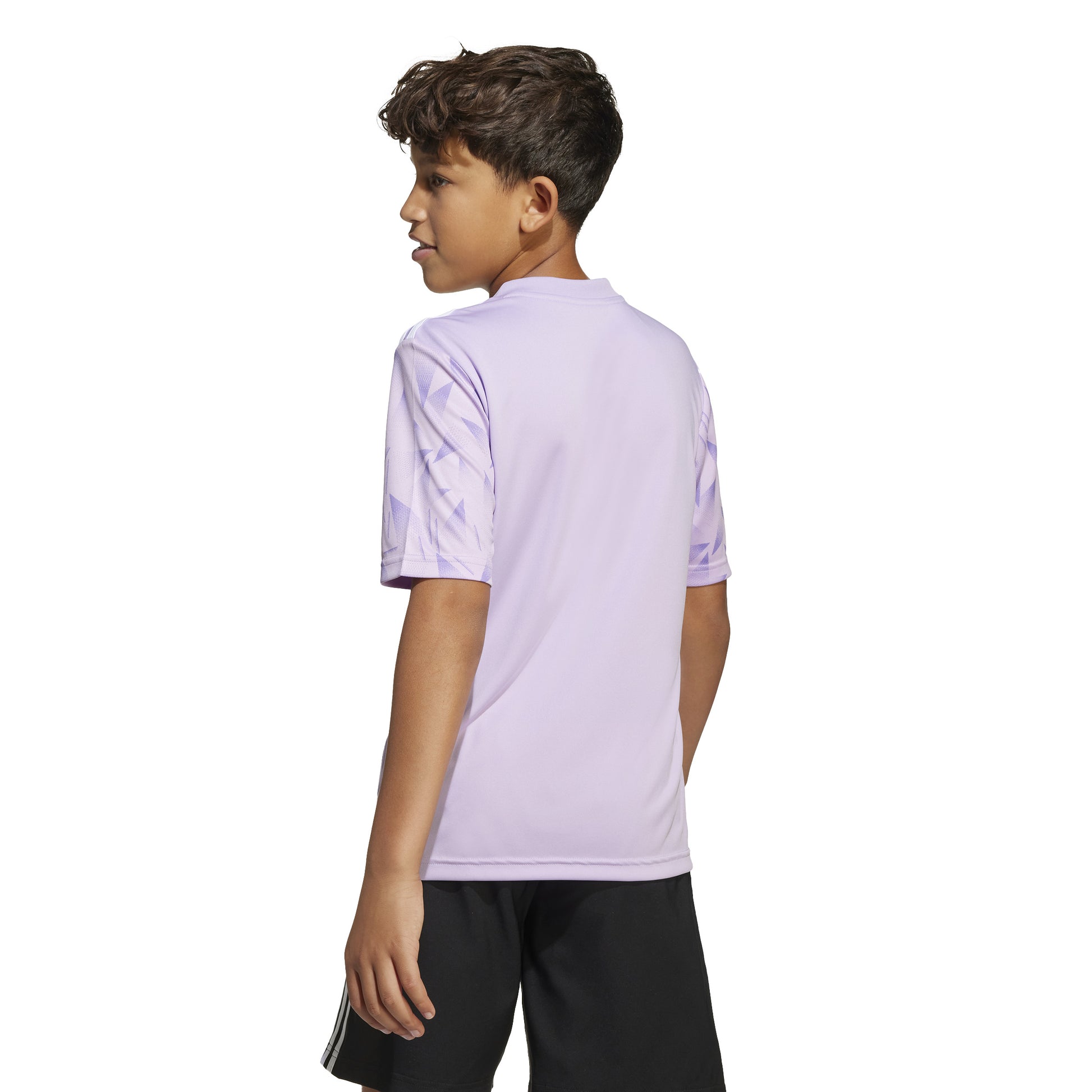 Adidas Junior Team Icon 25 SS Shirt Purple Glow/White