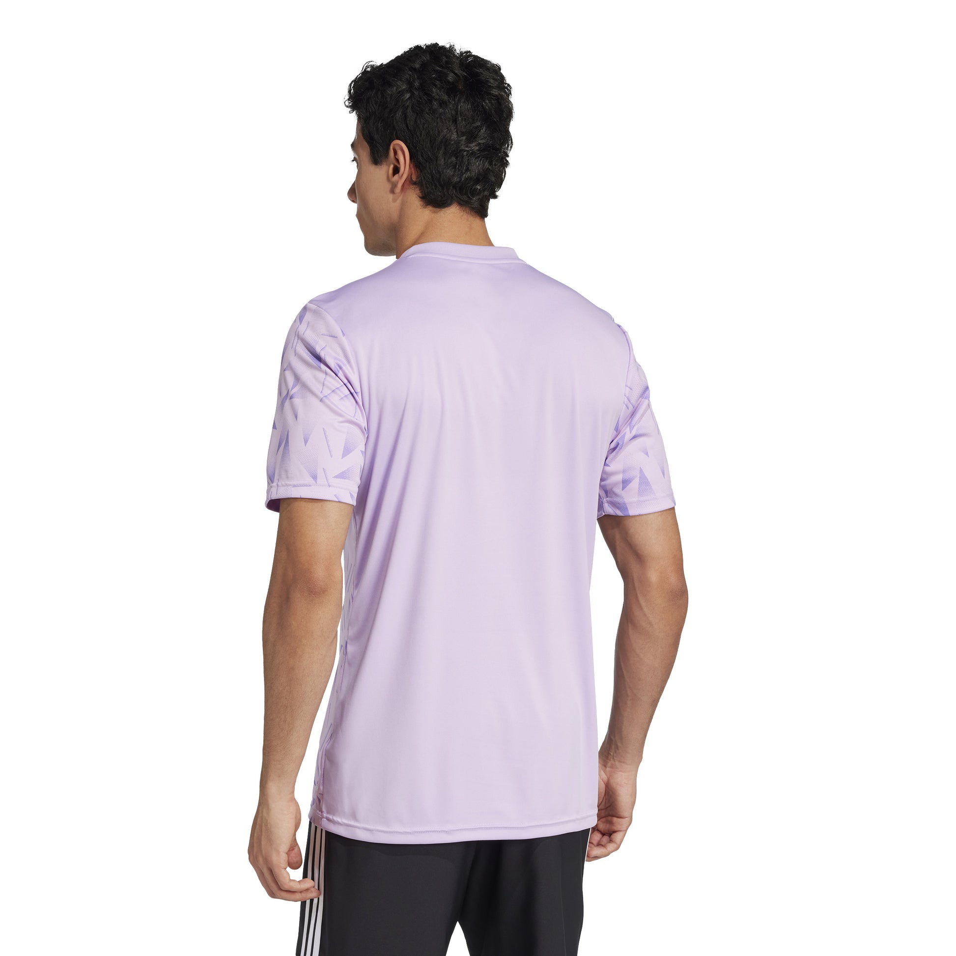 Adidas Team Icon 25 Slim SS Shirt Purple Glow/White