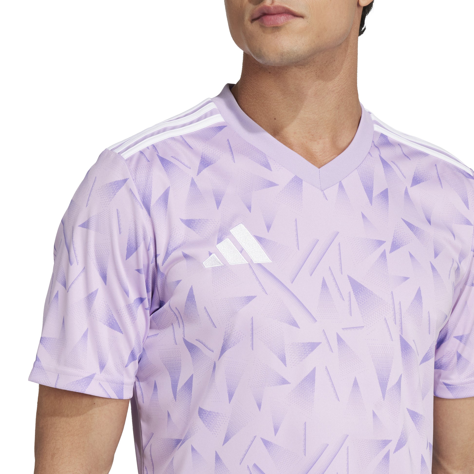 Adidas Team Icon 25 Slim SS Shirt Purple Glow/White