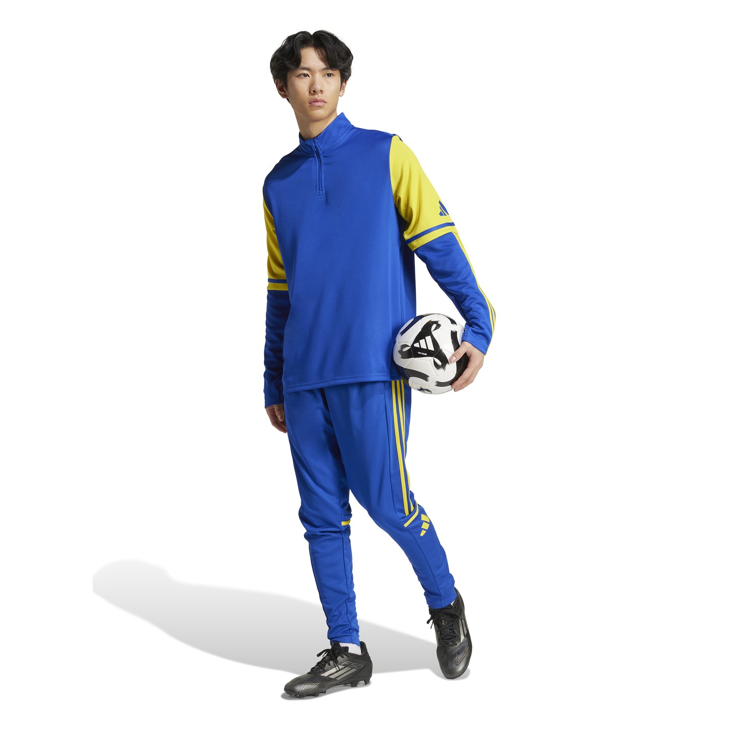 Adidas Squadra 25 1/4 Zip Training Top - Team Royal Blue/Team Yellow