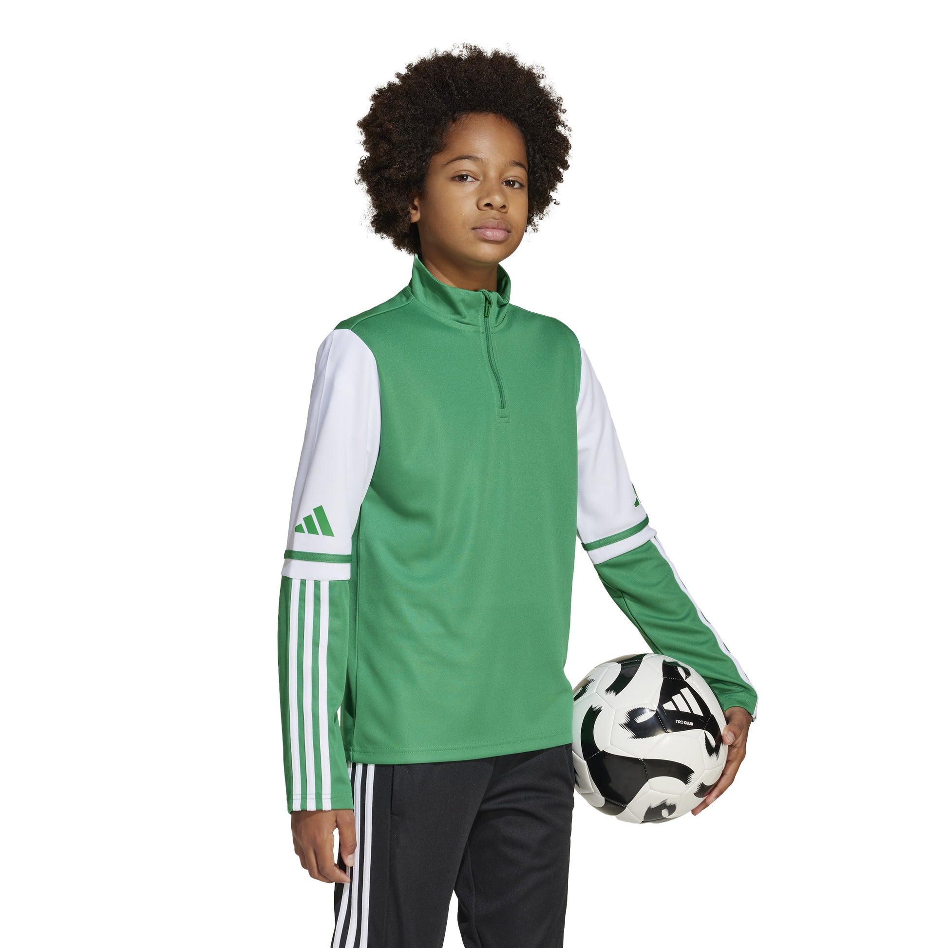 Adidas Squadra 25 1/4 Zip Training Top - Team Green/White
