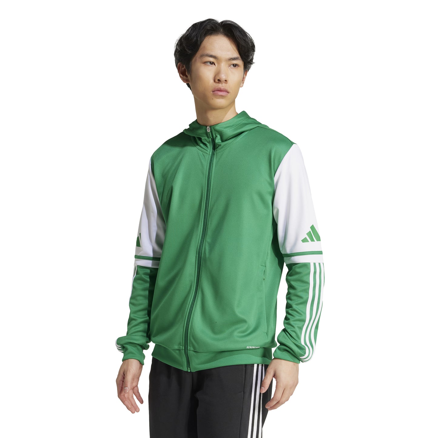 Adidas Squadra 25 Full Zip Hoodie - Team Green/White