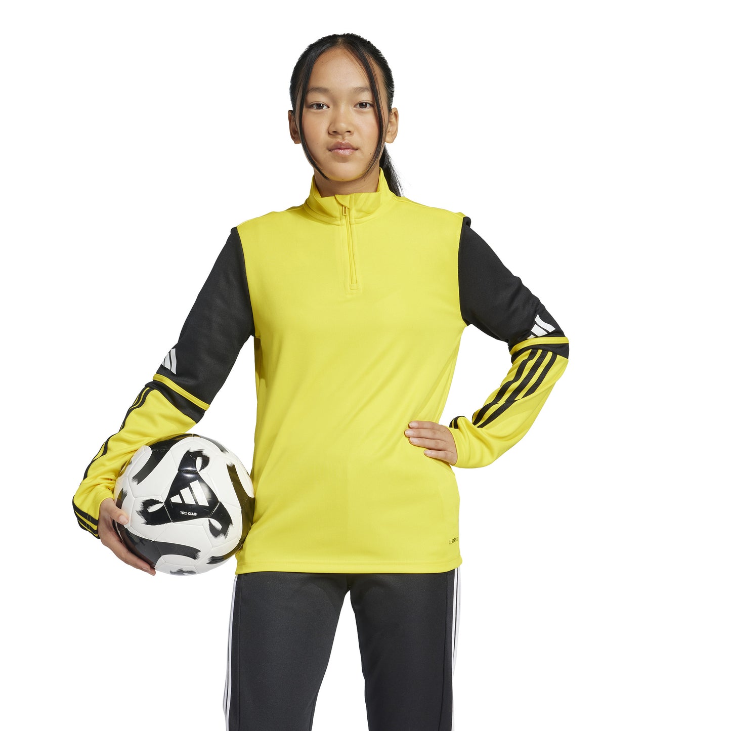 Adidas Squadra 25 1/4 Zip Training Top - Team Yellow/Black