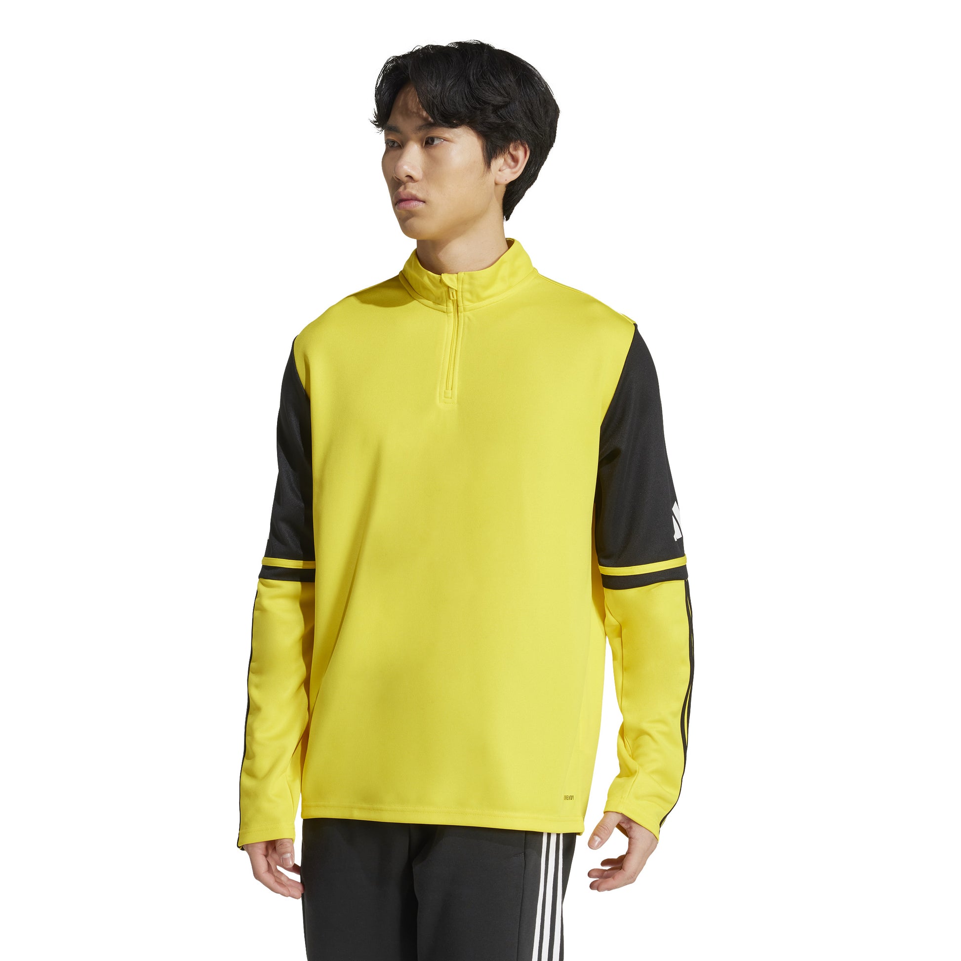 Adidas Squadra 25 1/4 Zip Training Top - Team Yellow/Black/White