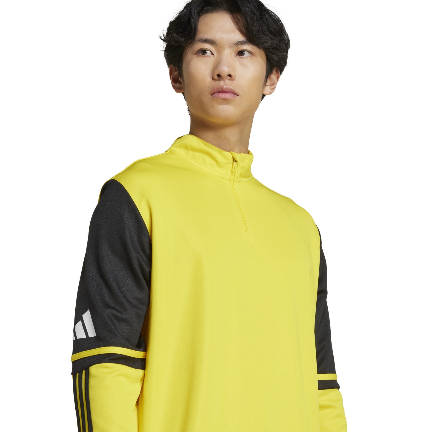 Adidas Squadra 25 1/4 Zip Training Top - Team Yellow/Black/White