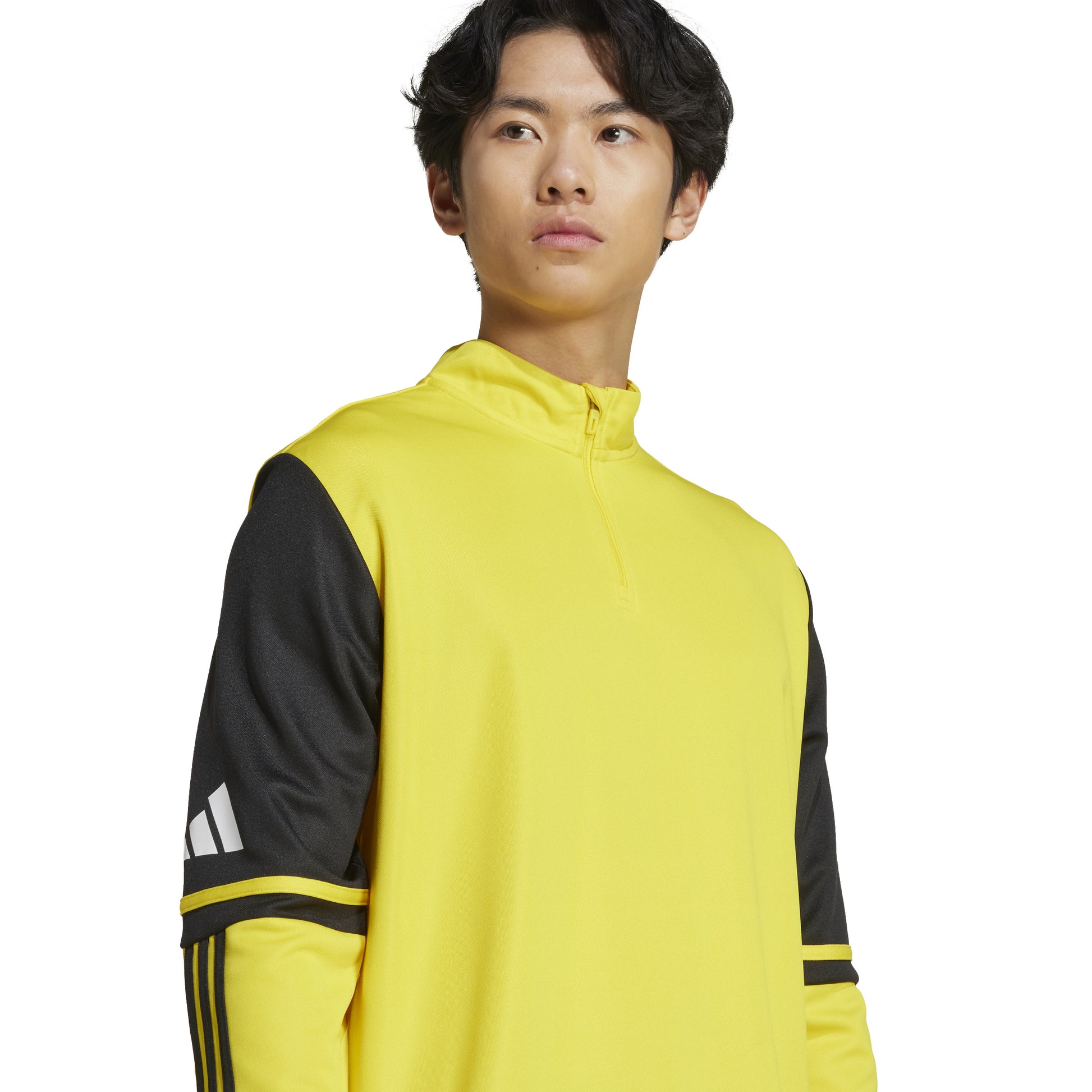 Adidas Squadra 25 1/4 Zip Training Top - Team Yellow/Black/White