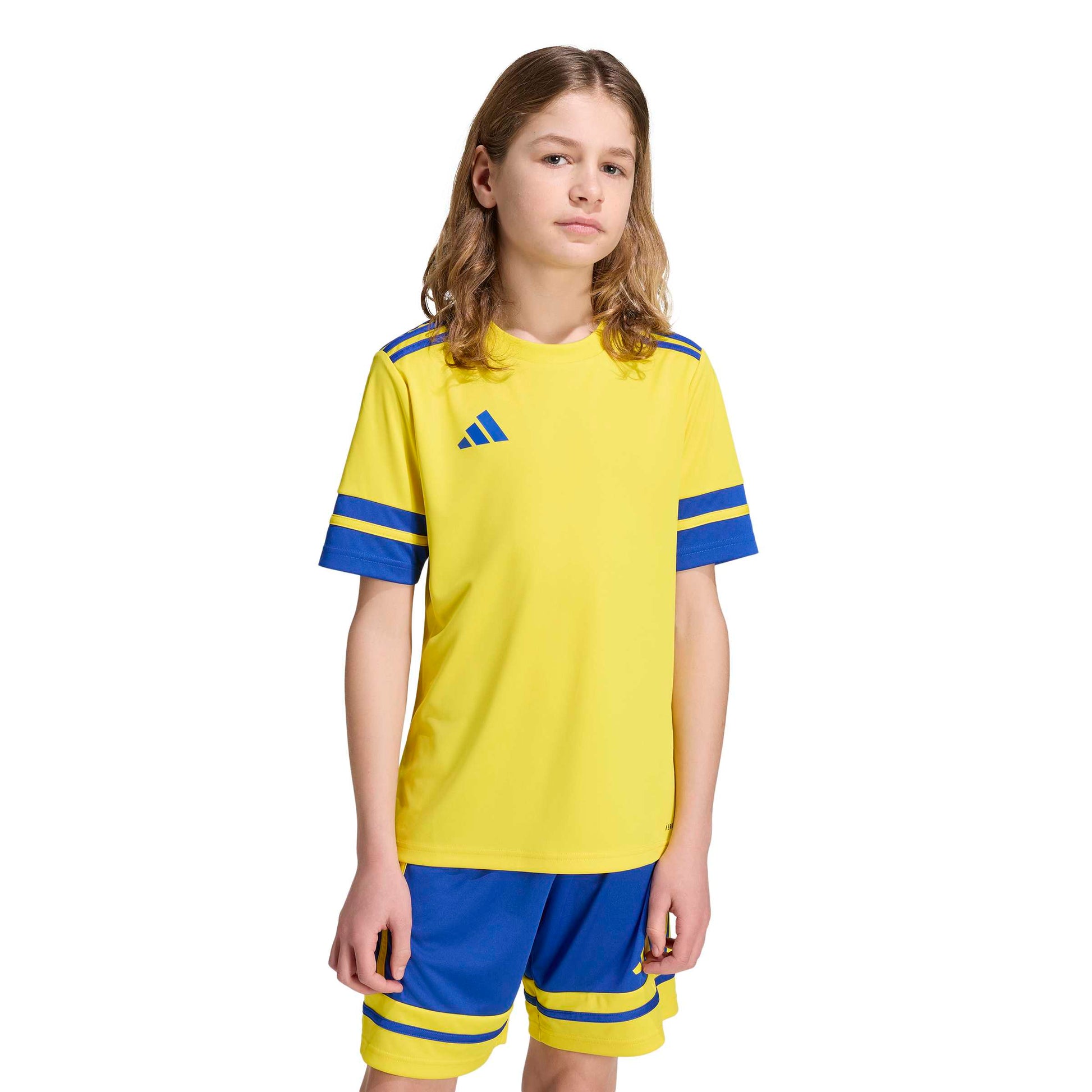Adidas Squadra 25 SS Shirt - Team Yellow/Team Royal Blue