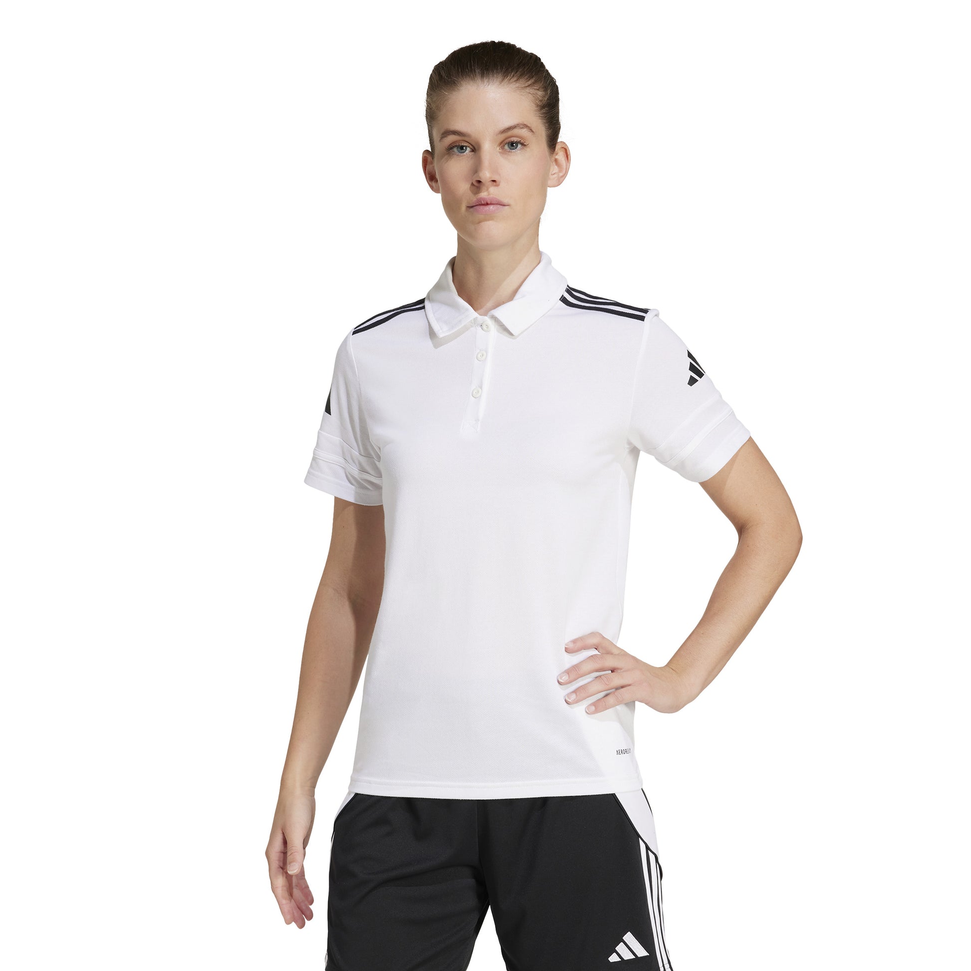 Adidas Squadra 25 Polo - White/Black