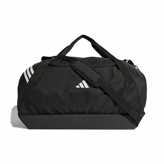 Adidas Tiro Duffle Bag With Bottom Compartment (Large) Black/White