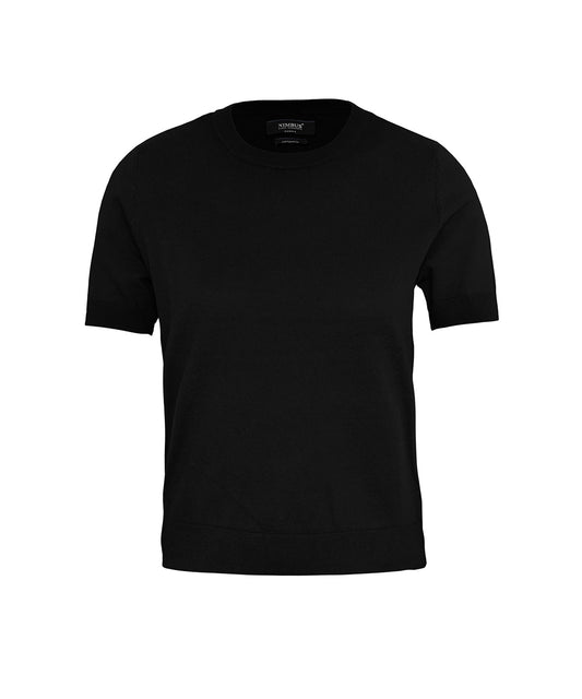 Women’s Brighton Short Sleeve Tee – Elegant Knitted Tee - N144F