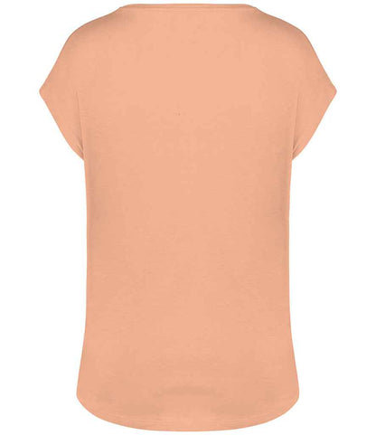 Native Spirit Ladies Oversized V Neck T-Shirt NS312 in Apricot – back