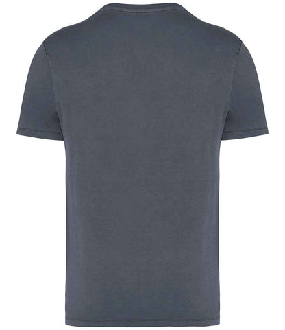 Native Spirit Unisex Faded T-Shirt NS315 in Washed Mineral Grey – back