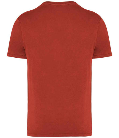 Native Spirit Unisex Faded T-Shirt NS315 in Washed Paprika – back