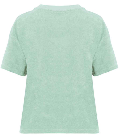 Native Spirit Ladies Terry Towel T-Shirt NS328 in Brook Green – back