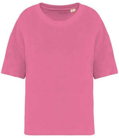 Native Spirit Ladies Terry Towel T-Shirt NS328 in Candy Rose – front