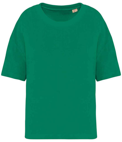 Native Spirit Ladies Terry Towel T-Shirt NS328 in Malachite Green – front