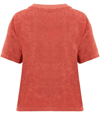 Native Spirit Ladies Terry Towel T-Shirt NS328 in Paprika – back