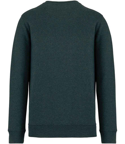 Native Spirit Unisex Crew Neck Sweatshirt NS400 in Amazon Green Heather – back