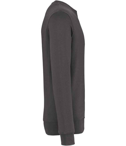 Native Spirit Unisex Crew Neck Sweatshirt NS400 in Iron Grey – side