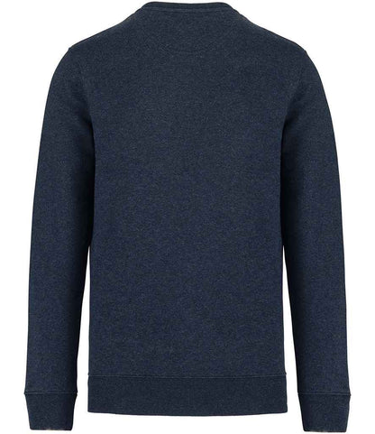 Native Spirit Unisex Crew Neck Sweatshirt NS400 in Navy Blue Heather – back