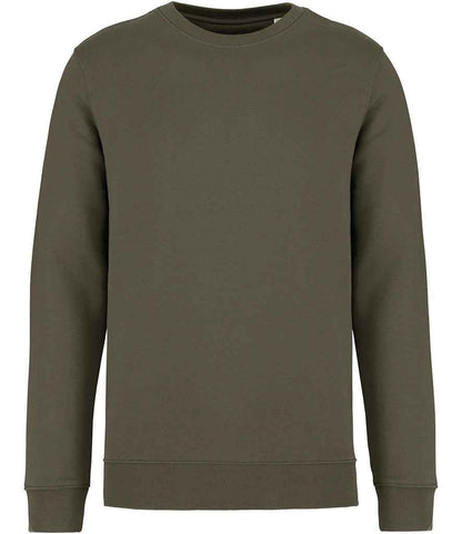 Native Spirit Unisex Crew Neck Sweatshirt NS400 in Organic Khaki – front