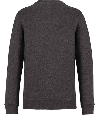Native Spirit Unisex Crew Neck Sweatshirt NS400 in Volcano Grey Heather – back