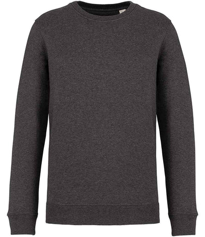 Native Spirit Unisex Crew Neck Sweatshirt NS400 in Volcano Grey Heather – front
