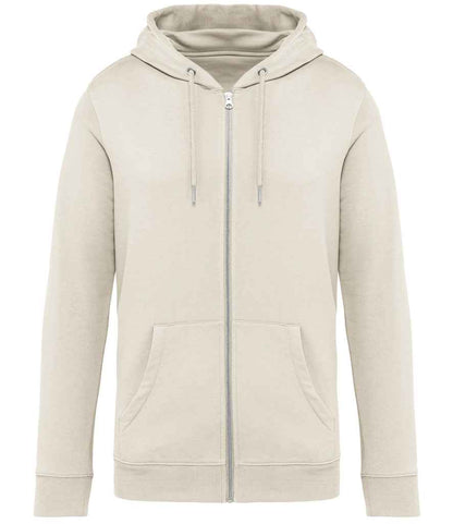 Native Spirit Unisex Full Zip Hoodie NS402 in Ivory – front