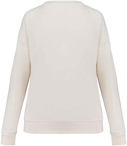Native Spirit Ladies Terry Towel Sweatshirt NS413 in Ivory – back