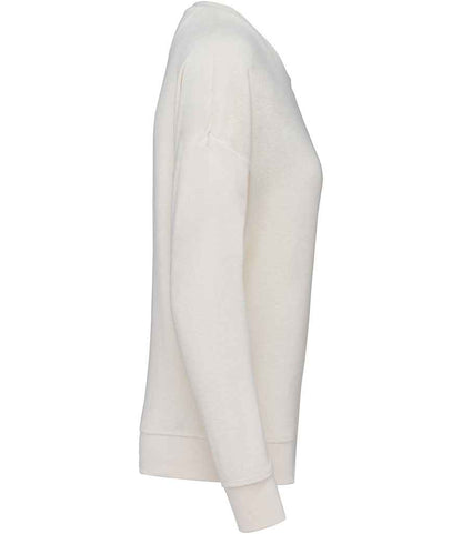Native Spirit Ladies Terry Towel Sweatshirt NS413 in Ivory – side