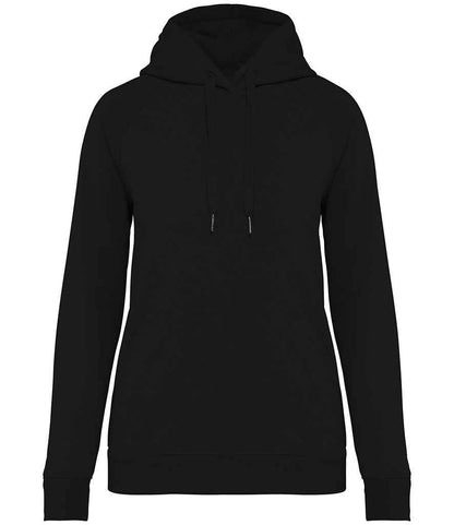 Native Spirit Ladies Raglan Sleeve Hoodie NS422 in Black – front