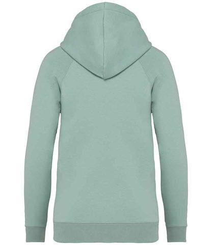 Native Spirit Ladies Raglan Sleeve Hoodie NS422 in Jade Green – back