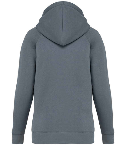 Native Spirit Ladies Raglan Sleeve Hoodie NS422 in Mineral Grey – back