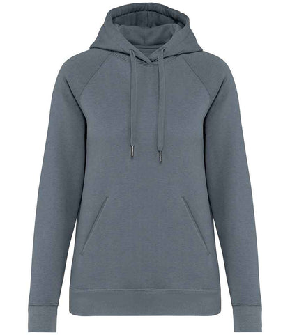 Native Spirit Ladies Raglan Sleeve Hoodie NS422 in Mineral Grey – front