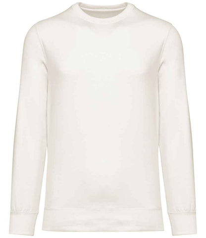 Native Spirit Unisex French Terry Crew Neck Sweatshirt NS430 in Ivory – front