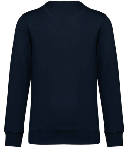 Native Spirit Unisex French Terry Crew Neck Sweatshirt NS430 in Navy – back