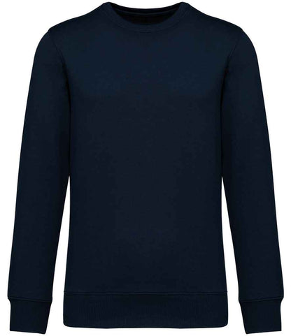 Native Spirit Unisex French Terry Crew Neck Sweatshirt NS430 in Navy – front