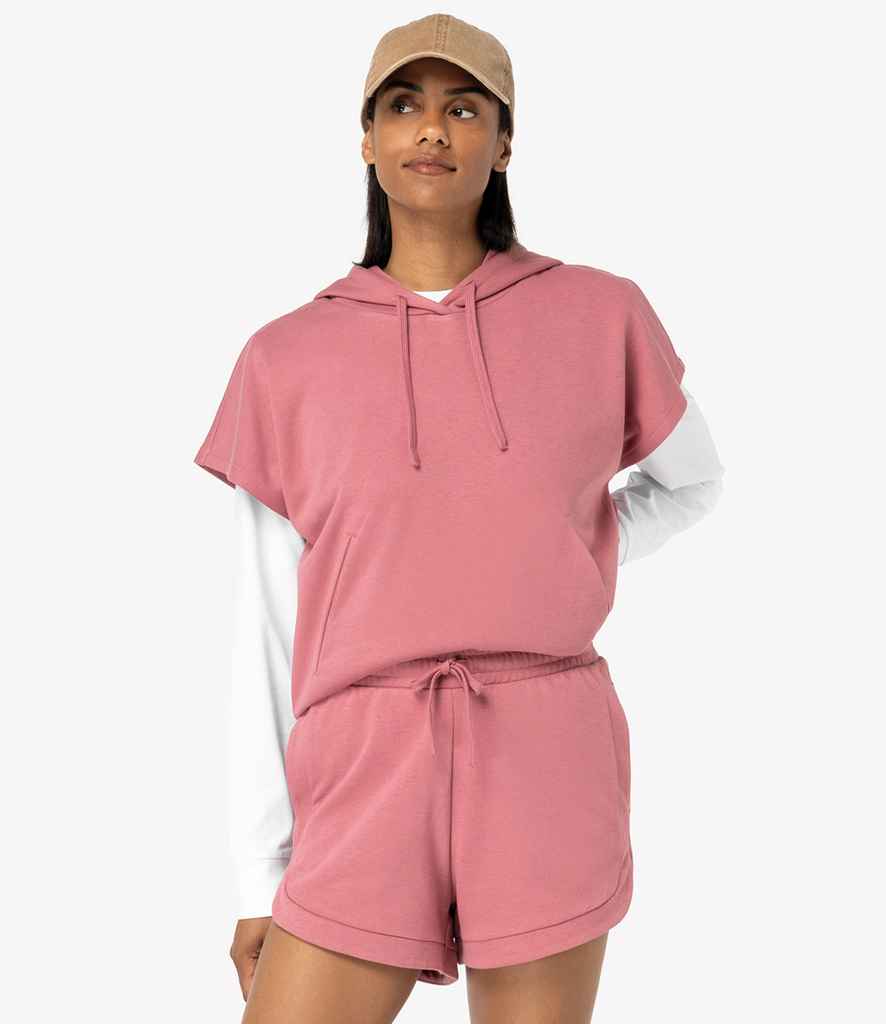 Native Spirit Ladies French Terry Sleeveless Hooded Sweatshirt - NS446
