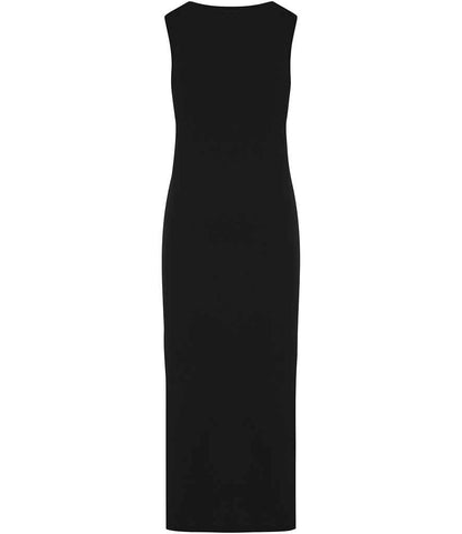 Native Spirit Ladies Jersey Washed Dress NS5012 in Washed Coal Grey – back