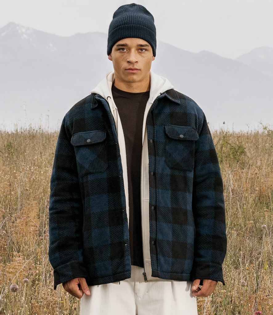 Native Spirit Checked Padded Overshirt - NS523