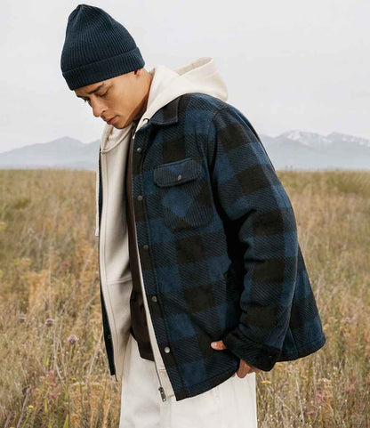 Native Spirit Checked Padded Overshirt - NS523