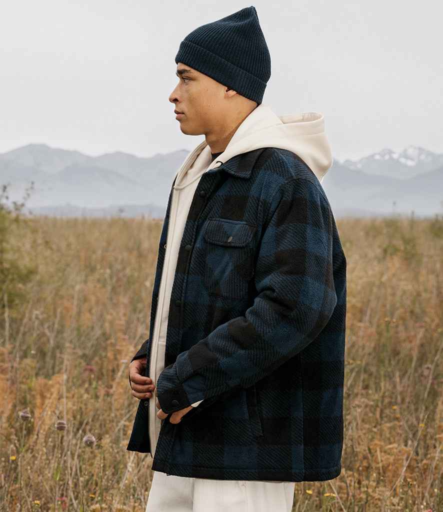 Native Spirit Checked Padded Overshirt - NS523