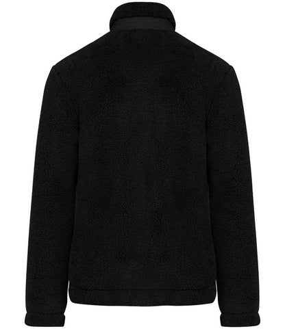 Native Spirit Unisex Sherpa Jacket NS604 in Black – back
