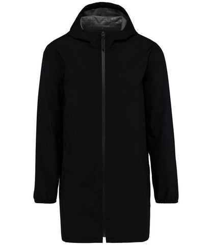 Native Spirit Unisex Waterproof Jacket NS615 in Black – front