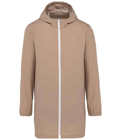Native Spirit Unisex Waterproof Jacket NS615 in Wet Sand – front