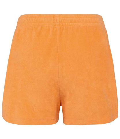 Native Spirit Ladies Terry Towel Shorts NS728 in Apricot – back