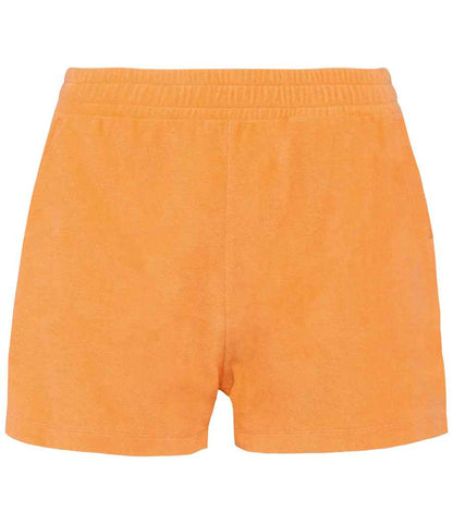 Native Spirit Ladies Terry Towel Shorts NS728 in Apricot – front