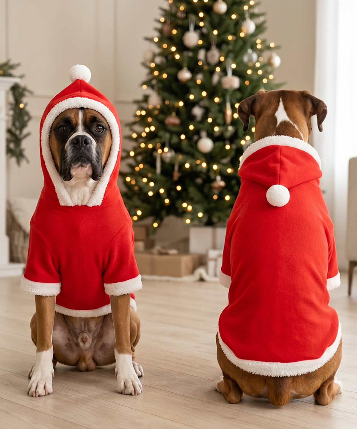 Portman & Pooch Dog’s Santa Hoodie - PP009