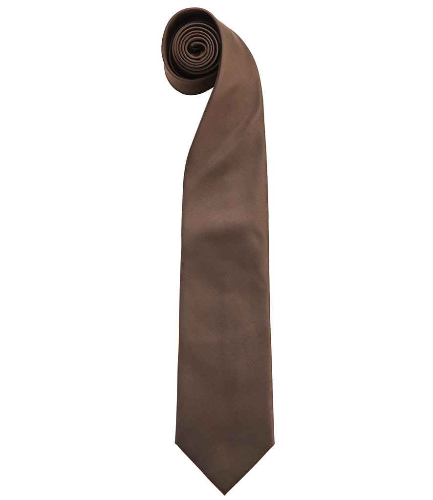 Premier 'Colours' Fashion Tie PR765 in Brown – front