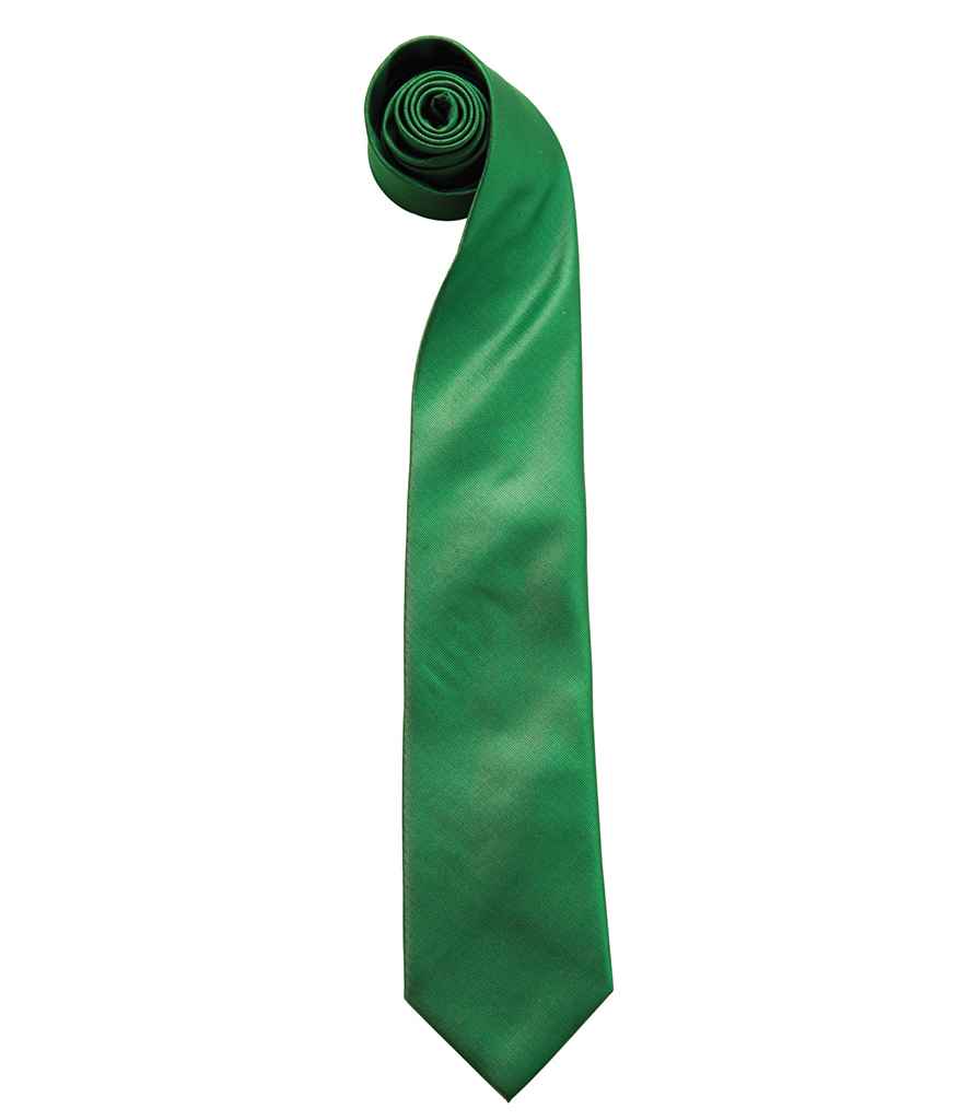 Premier 'Colours' Fashion Tie PR765 in Emerald – front